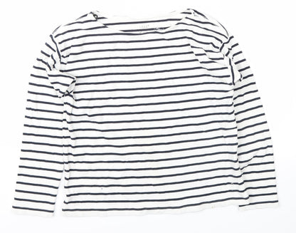 l.o.g.g Womens Black Striped  Pullover Jumper Size S