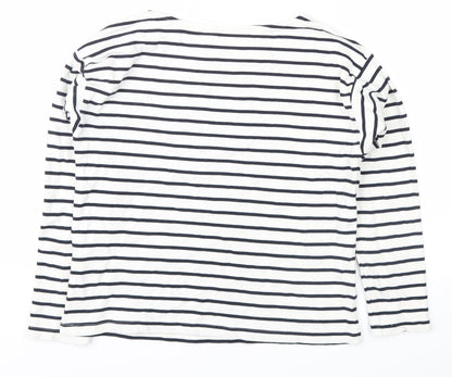 l.o.g.g Womens Black Striped  Pullover Jumper Size S