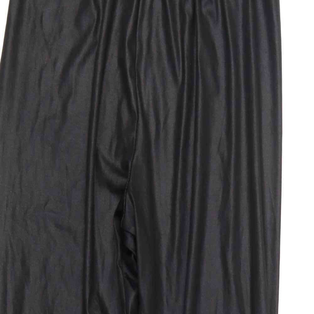 Boohoo Womens Black   Cropped Trousers Size 10 L23 in