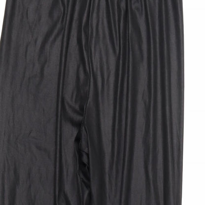 Boohoo Womens Black   Cropped Trousers Size 10 L23 in