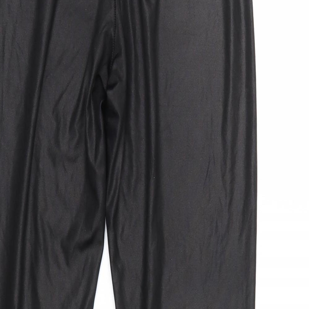 Boohoo Womens Black   Cropped Trousers Size 10 L23 in