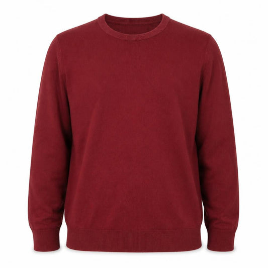 Mens UK Size L Atlantic Bay Red Pullover Jumper