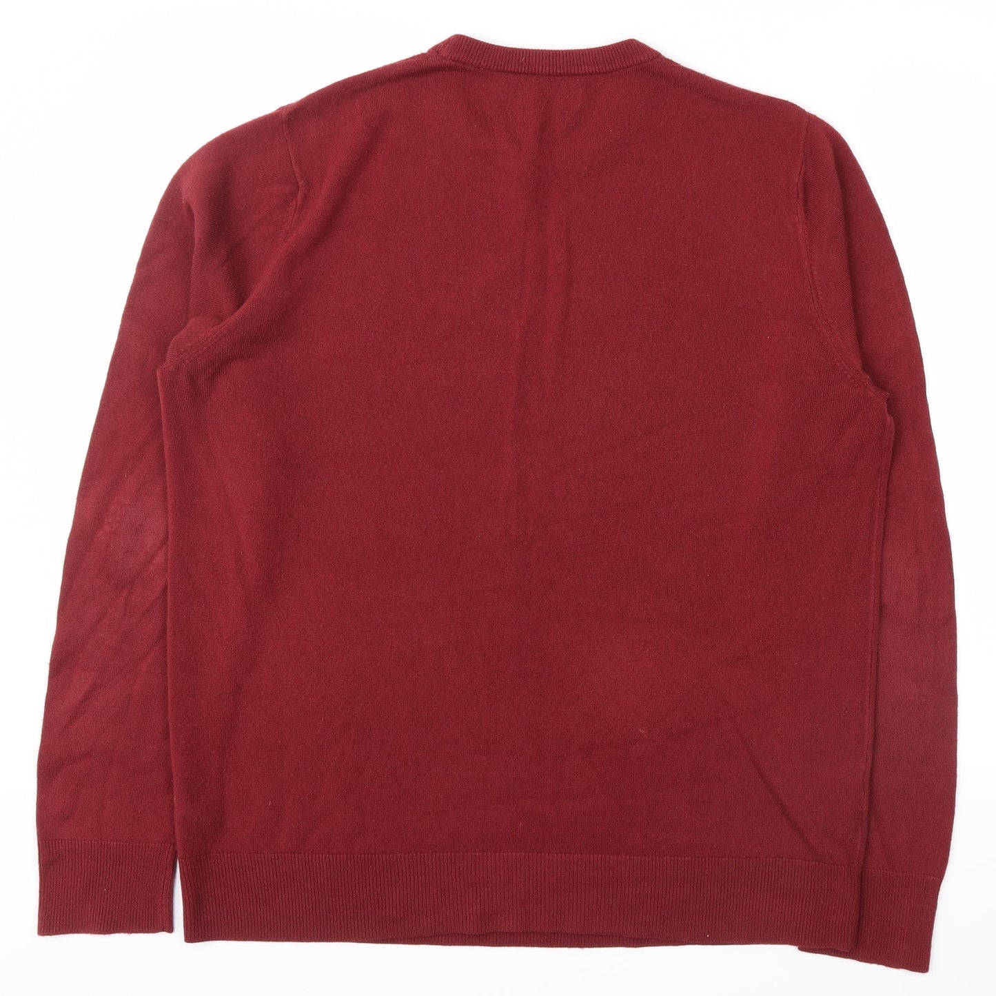 Atlantic Bay Mens Red   Pullover Jumper Size L