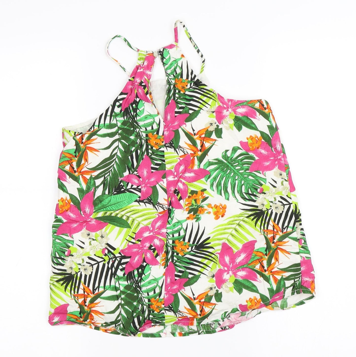 Miss E-vie Girls Multicoloured Floral  Camisole Tank Size 12 Years