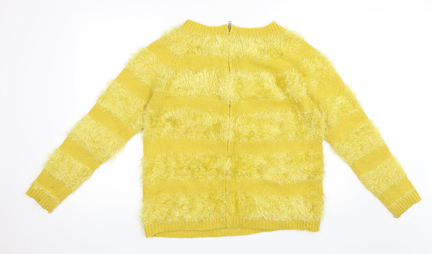 Be beau Womens Yellow   Pullover Jumper Size 12