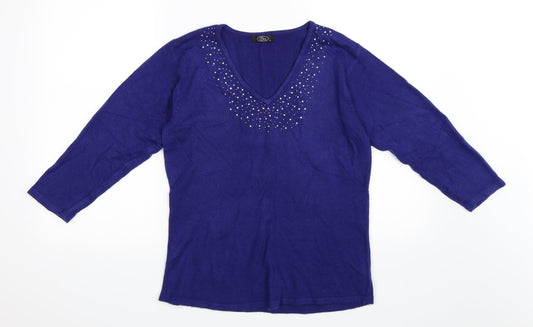 BM Womens Blue   Pullover Jumper Size S