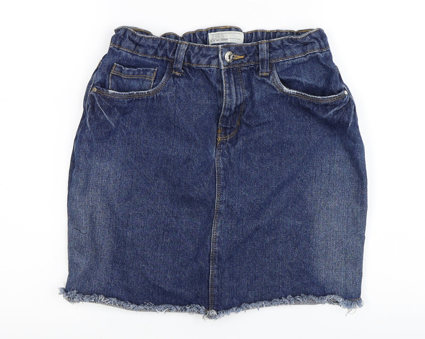 365 Denim Girls Blue   A-Line Skirt Size 12-13 Years