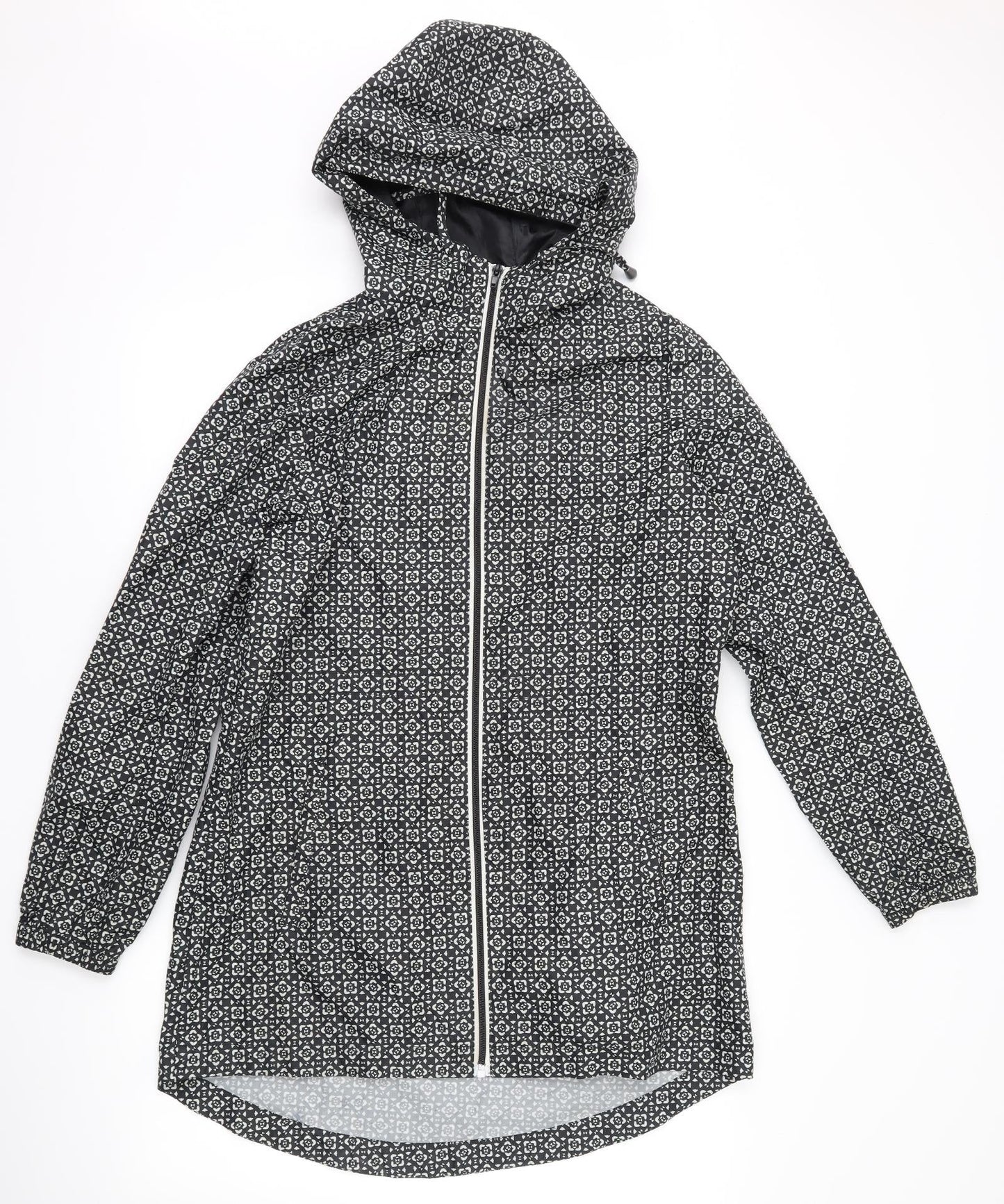 Womens UK Size S Marks and Spencer Black Anorak Coat
