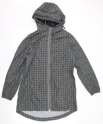 Womens UK Size S Marks and Spencer Black Anorak Coat