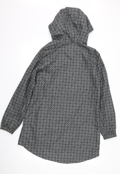 Womens UK Size S Marks and Spencer Black Anorak Coat