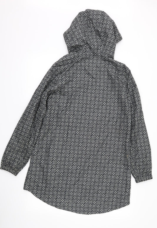 Womens UK Size S Marks and Spencer Black Anorak Coat