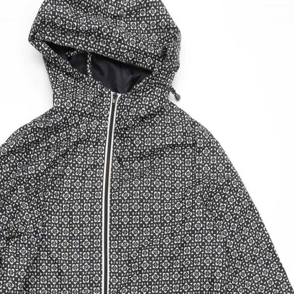 Womens UK Size S Marks and Spencer Black Anorak Coat
