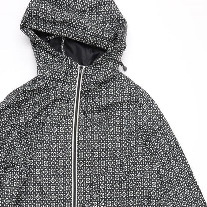 Womens UK Size S Marks and Spencer Black Anorak Coat