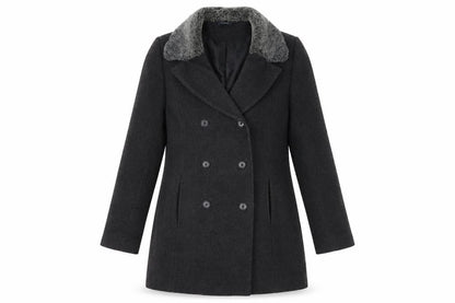 Womens UK Size 14 NuAge Grey Overcoat