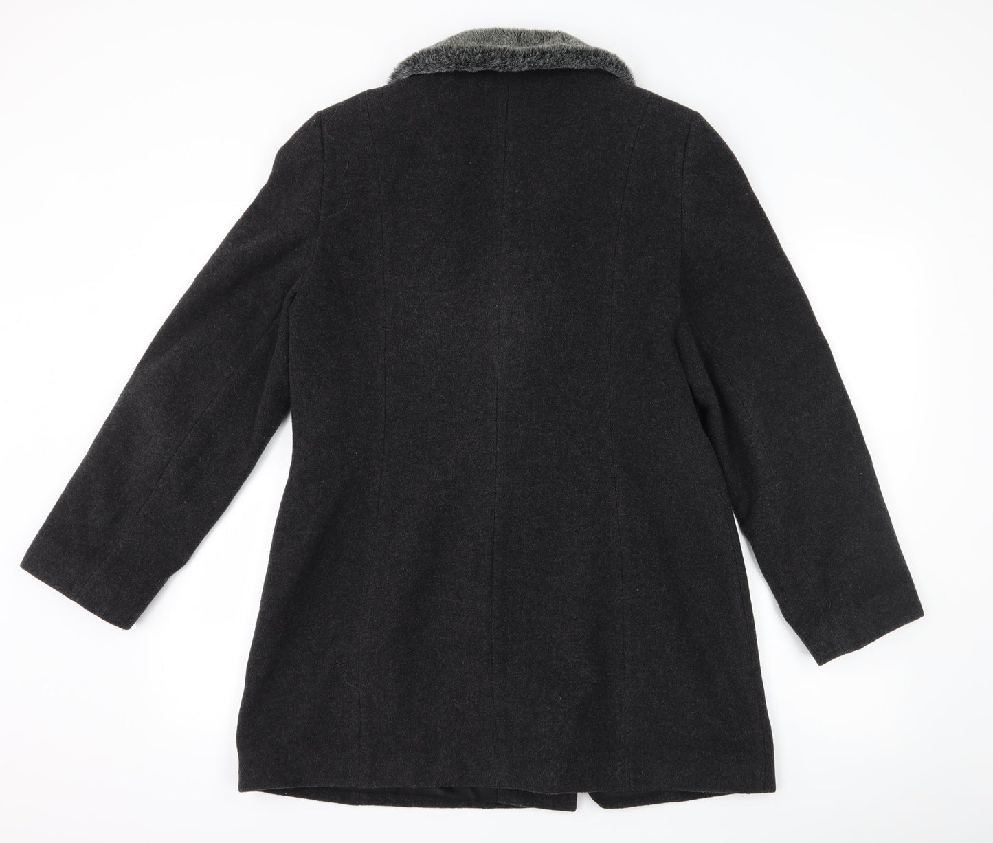 Womens UK Size 14 NuAge Grey Overcoat