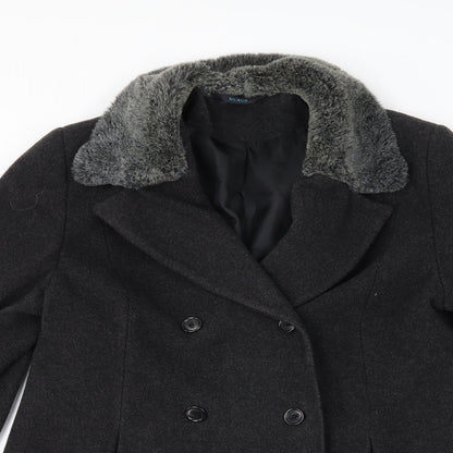 Womens UK Size 14 NuAge Grey Overcoat