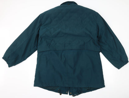 Womens UK Size 14 Canada Green Overcoat