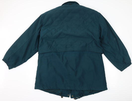 Canada Womens Green   Overcoat Coat Size 14