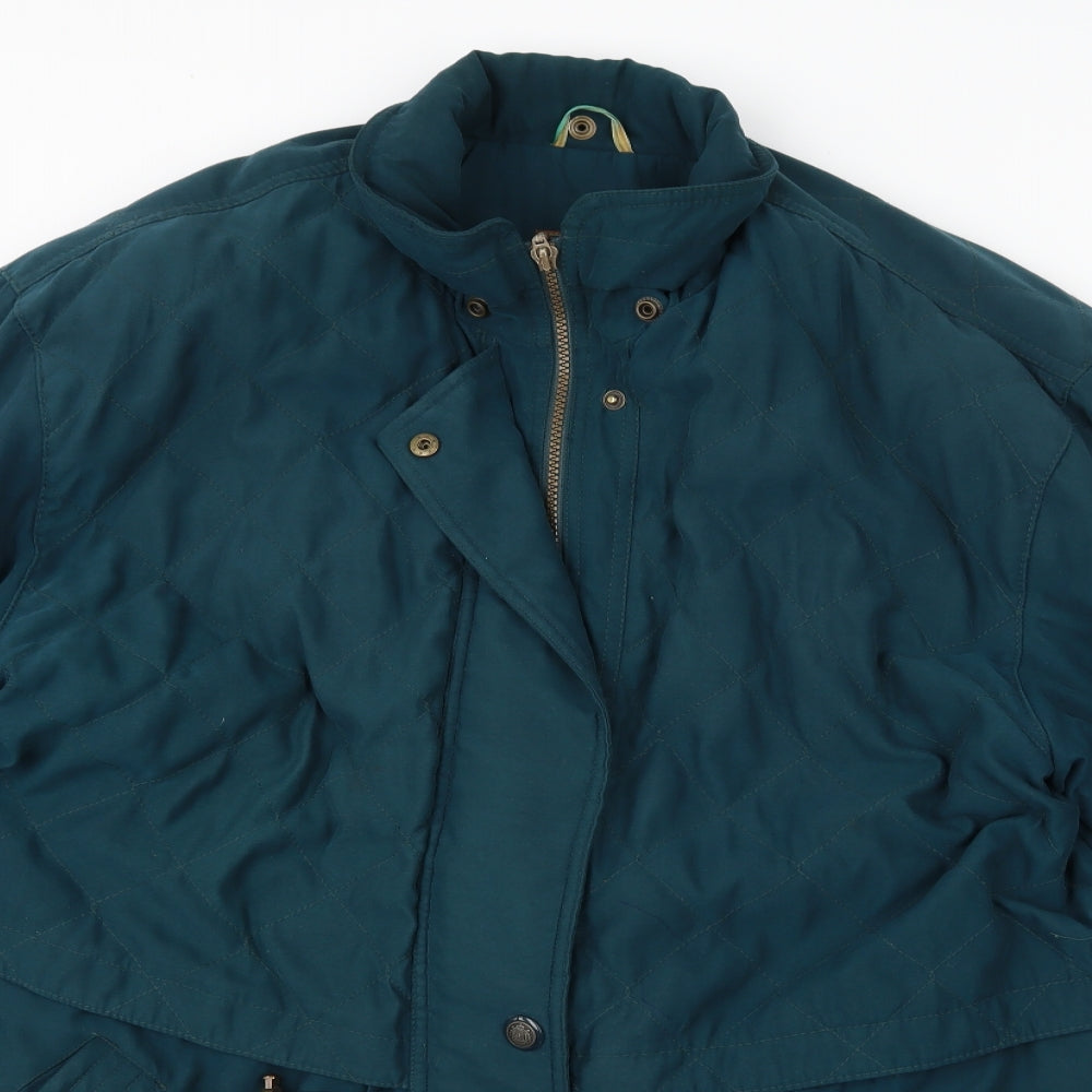 Womens UK Size 14 Canada Green Overcoat