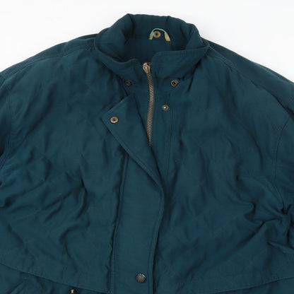 Womens UK Size 14 Canada Green Overcoat