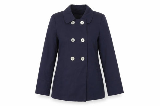 Womens UK Size 10 BHS Blue Overcoat