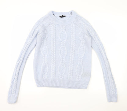 H&M Womens Blue   Pullover Jumper Size M