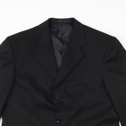 Mens UK Size 38 zantos Regular Black Suit Jacket