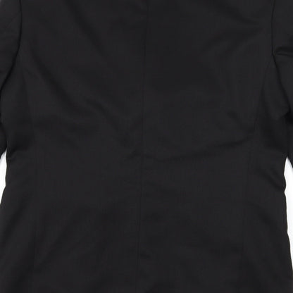 Mens UK Size 38 zantos Regular Black Suit Jacket