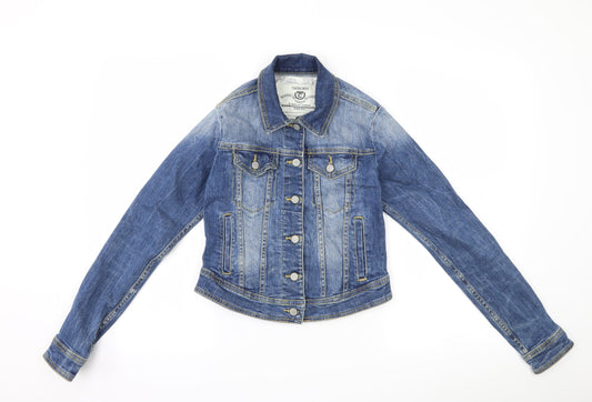 Cherokee Womens Blue  Denim Jacket  Size 6
