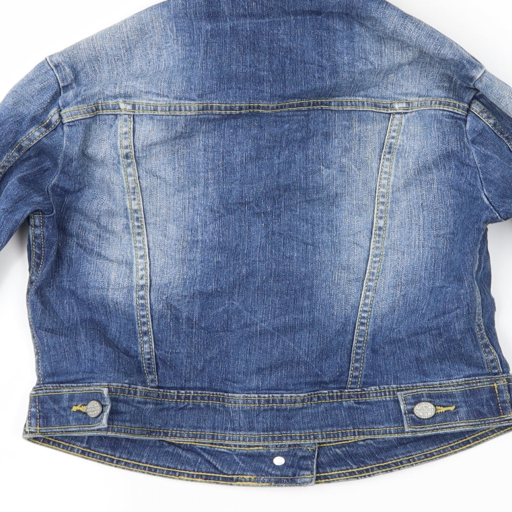 Cherokee Womens Blue  Denim Jacket  Size 6