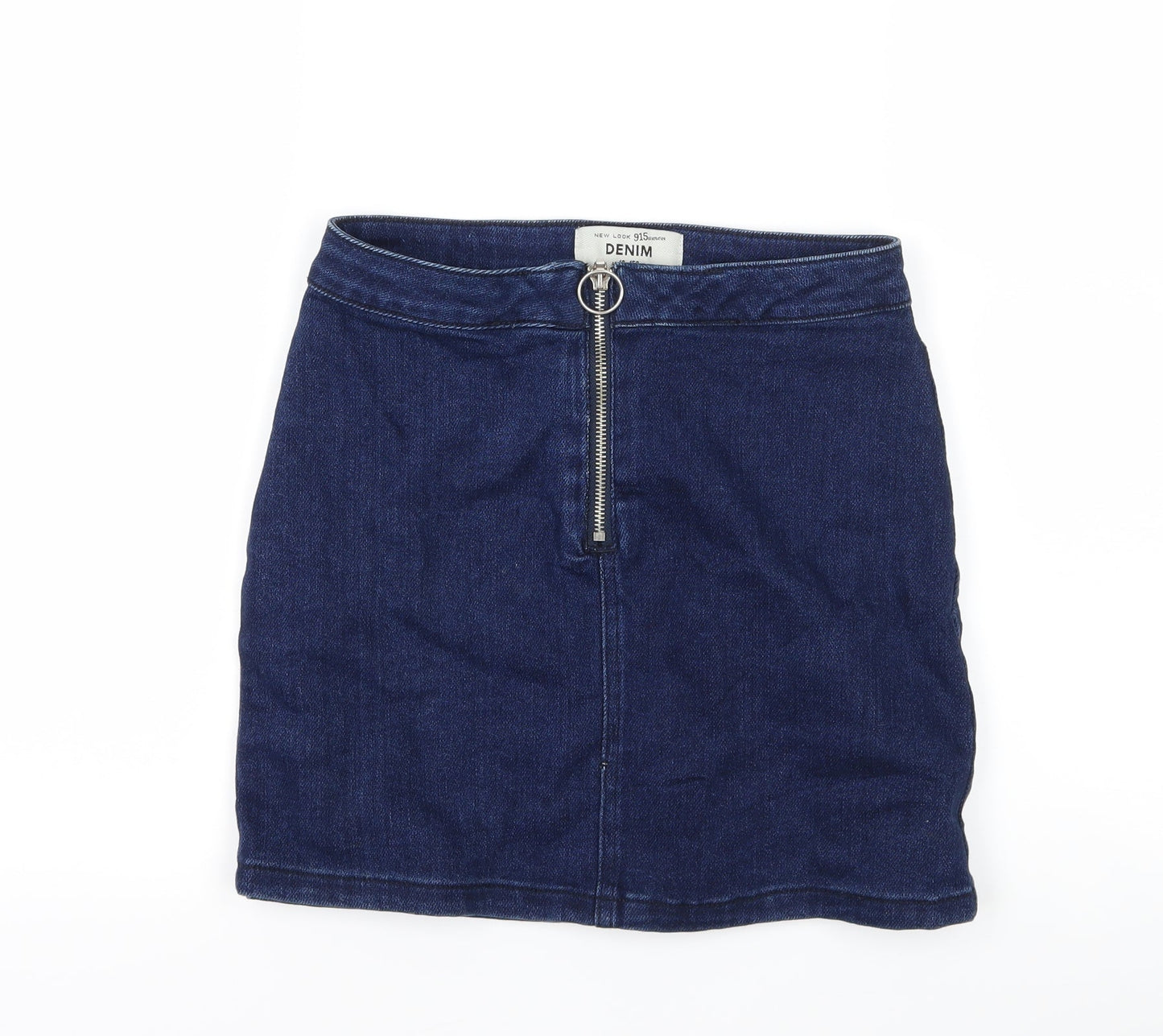 New Look Girls Blue  Denim A-Line Skirt Size 12 Years