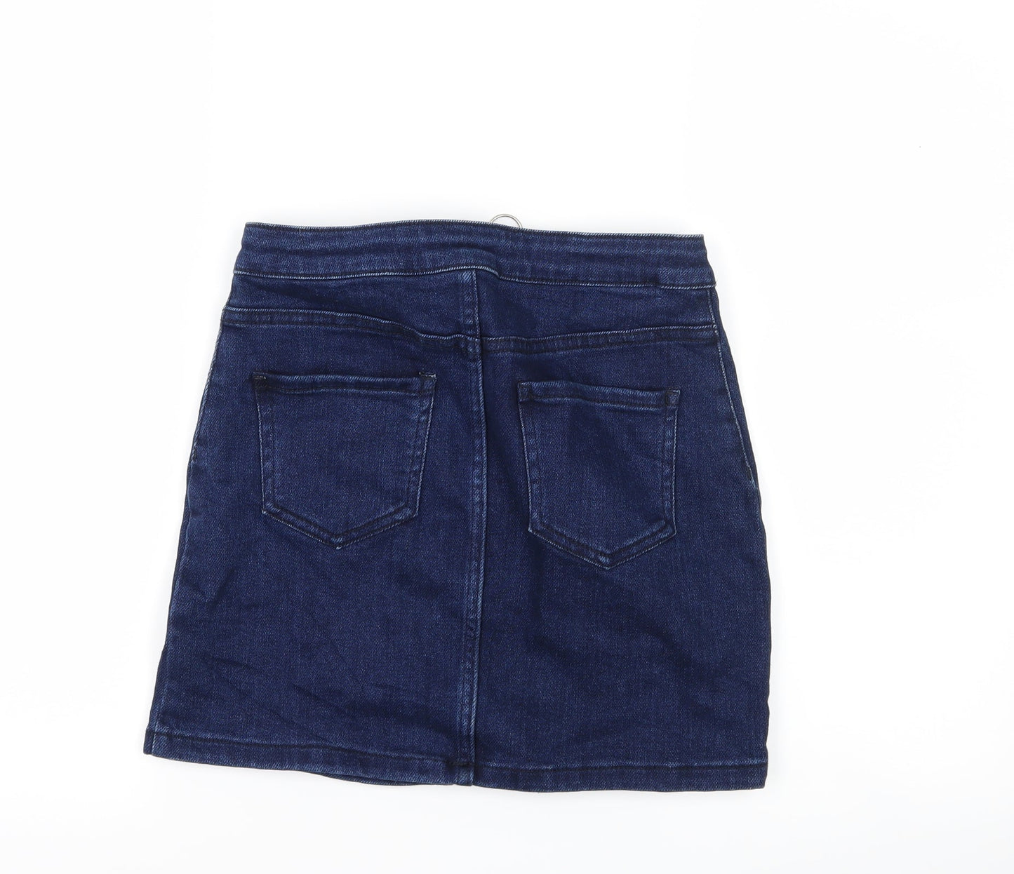 New Look Girls Blue  Denim A-Line Skirt Size 12 Years