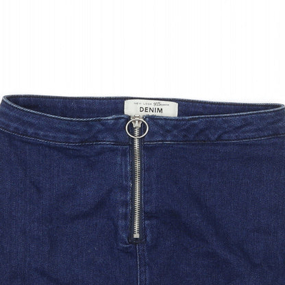 New Look Girls Blue  Denim A-Line Skirt Size 12 Years