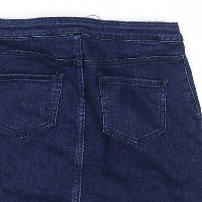 New Look Girls Blue  Denim A-Line Skirt Size 12 Years