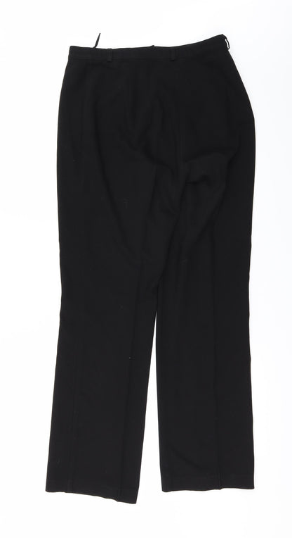 Womens UK Size 12 Marks and Spencer Regular Fit  Black Trousers