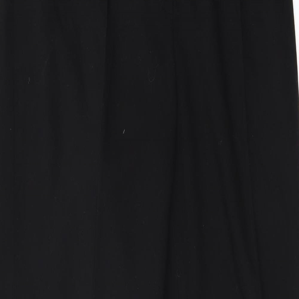 Womens UK Size 12 Marks and Spencer Regular Fit  Black Trousers