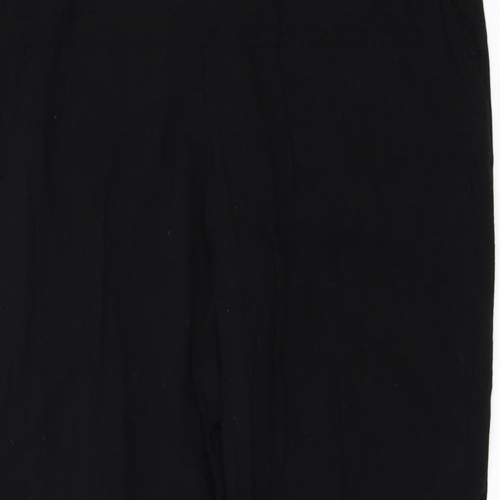 Womens UK Size 8 H&M Regular Fit  Black Trousers