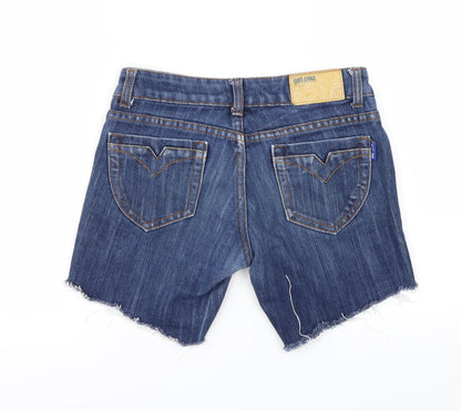 Miss Anna Womens Blue   Cut-Off Shorts Size 8