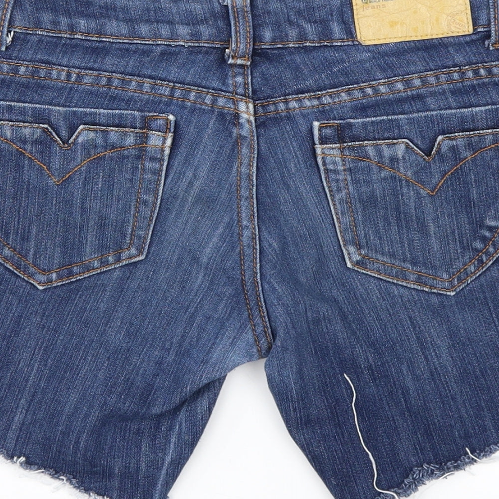 Miss Anna Womens Blue   Cut-Off Shorts Size 8