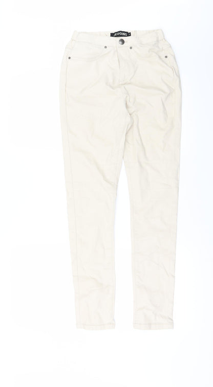 Womens UK Size 8 Preworn Regular Fit Jegging White Jeans