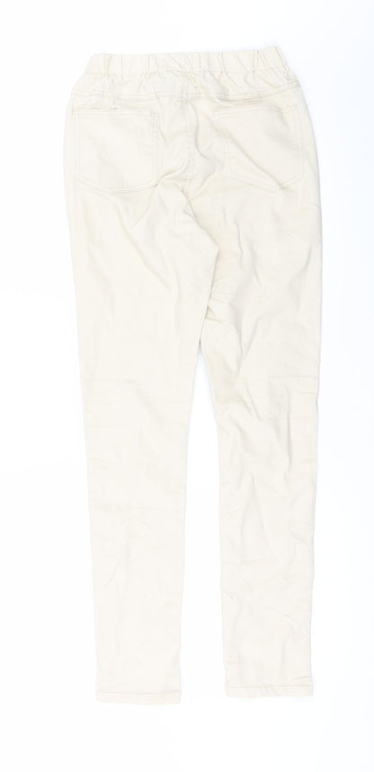 Womens UK Size 8 Preworn Regular Fit Jegging White Jeans