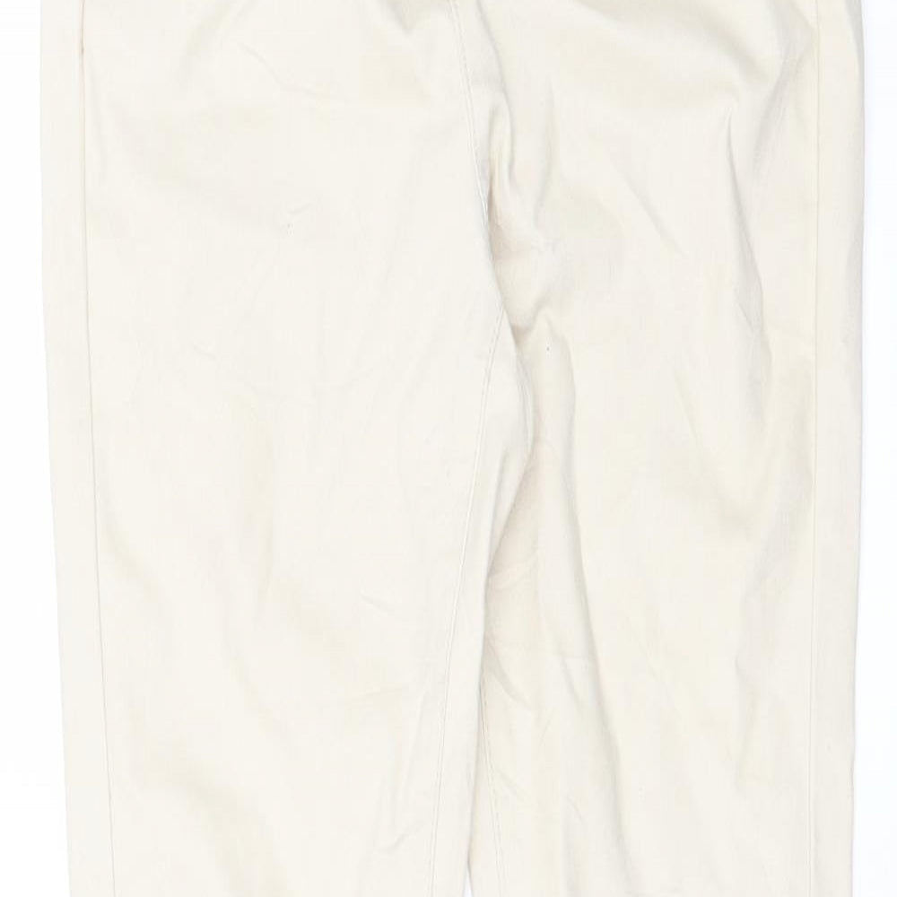 Womens UK Size 8 Preworn Regular Fit Jegging White Jeans