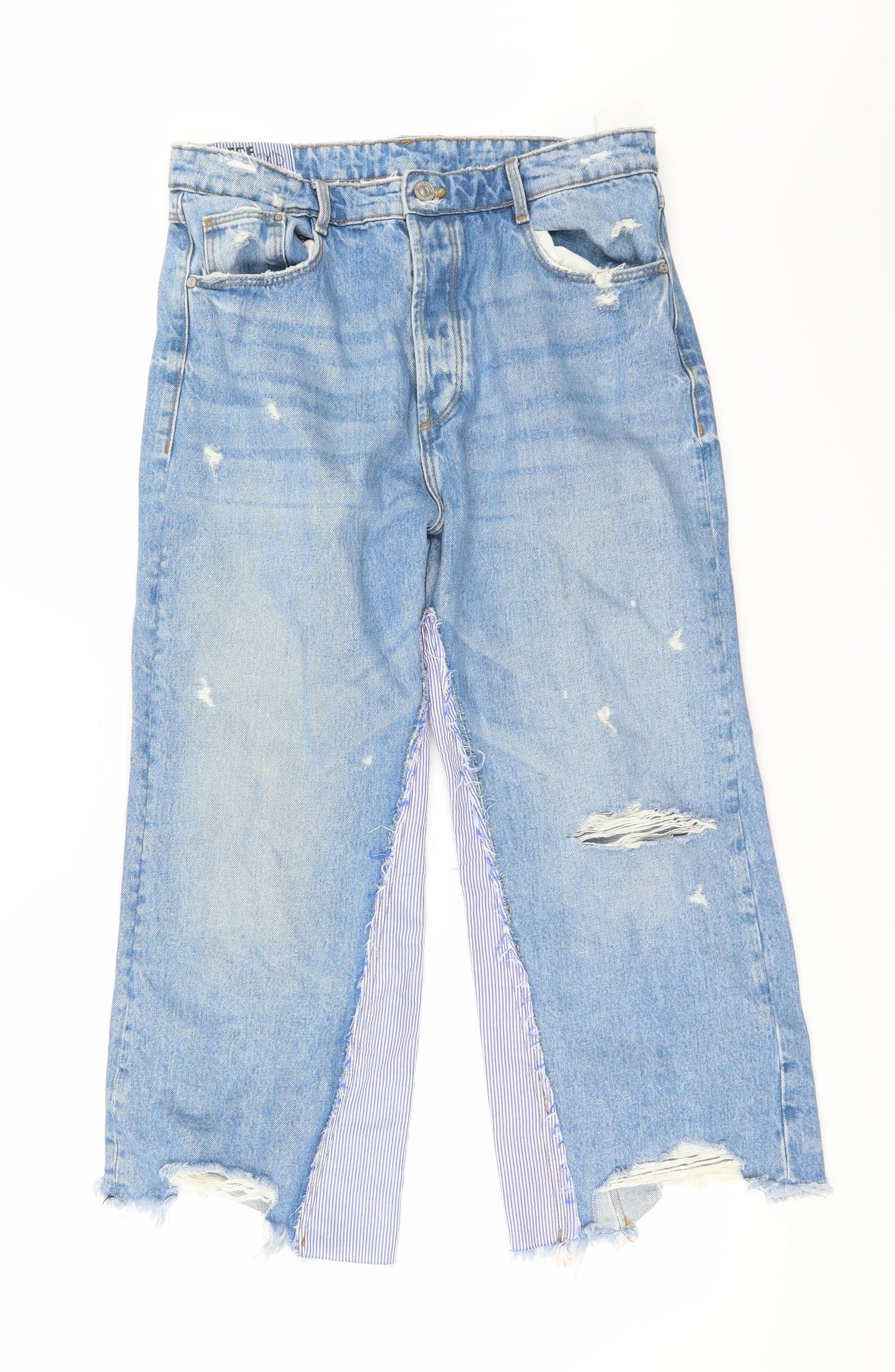 TRF Womens Blue   Straight Jeans Size 10 L22 in