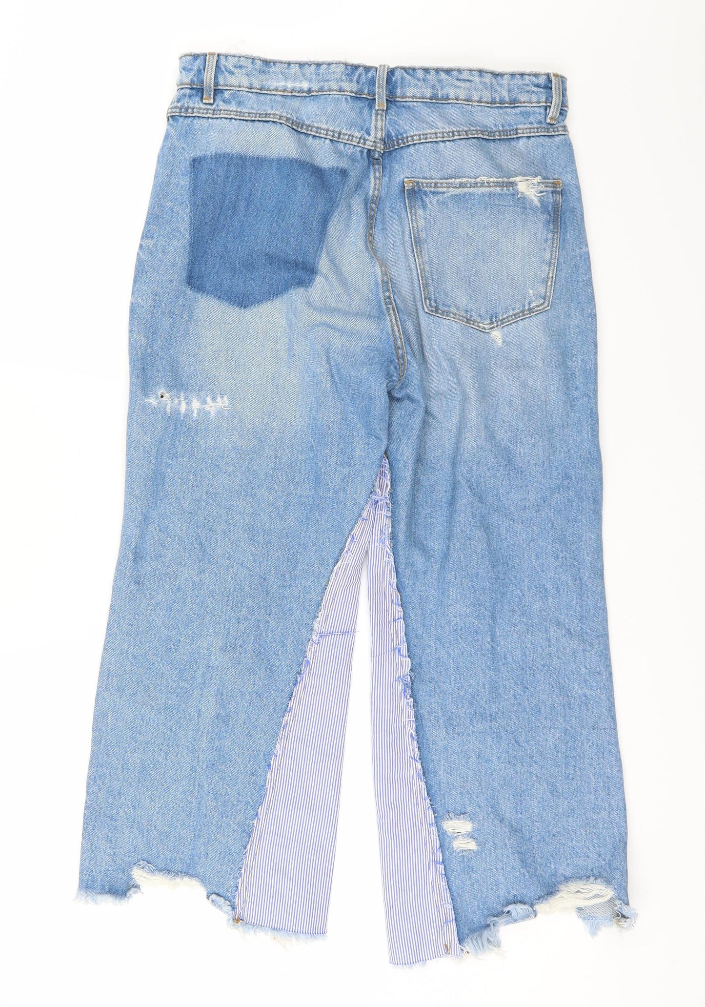 TRF Womens Blue   Straight Jeans Size 10 L22 in