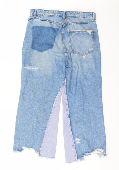 TRF Womens Blue   Straight Jeans Size 10 L22 in