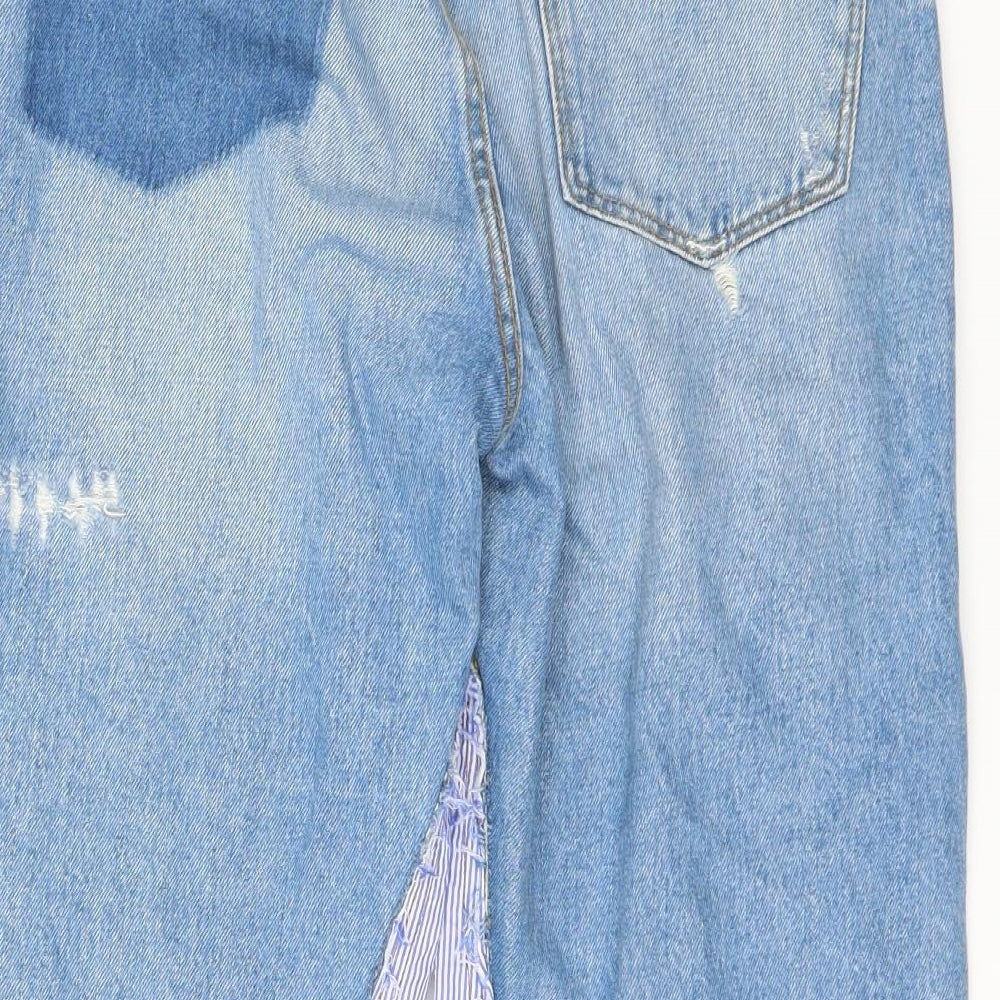 TRF Womens Blue   Straight Jeans Size 10 L22 in