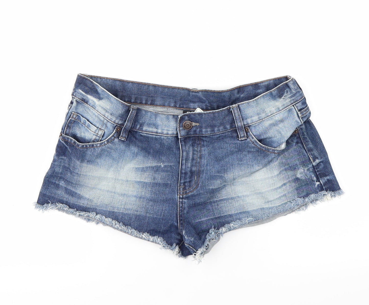 NEXT Womens Blue  Denim Cut-Off Shorts Size 12