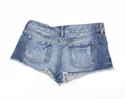 NEXT Womens Blue  Denim Cut-Off Shorts Size 12
