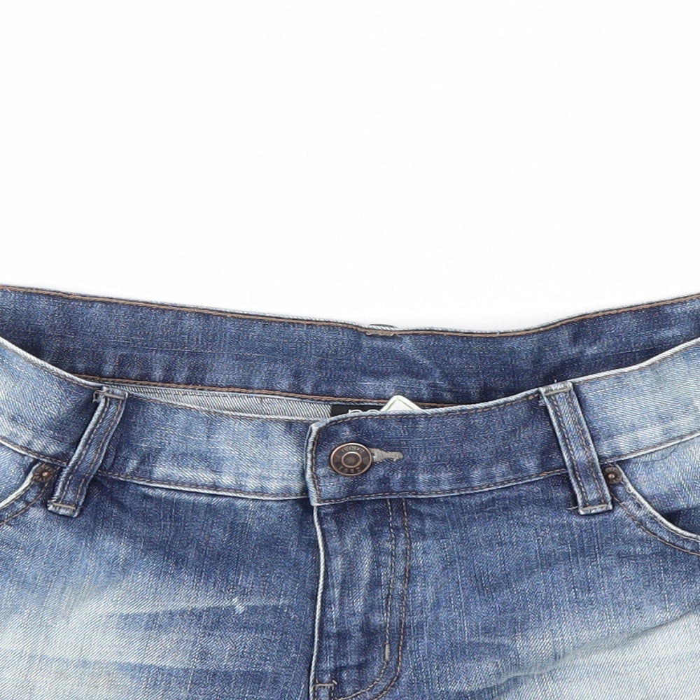 NEXT Womens Blue  Denim Cut-Off Shorts Size 12