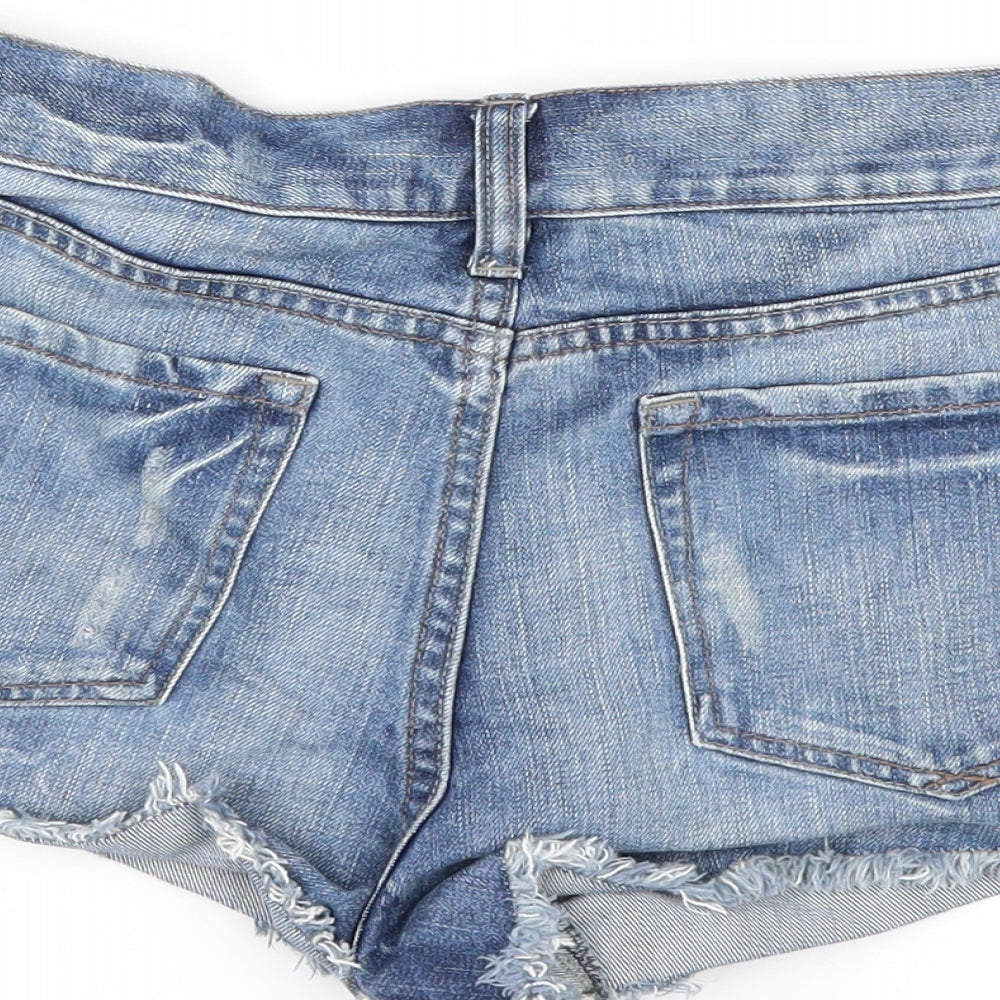 NEXT Womens Blue  Denim Cut-Off Shorts Size 12